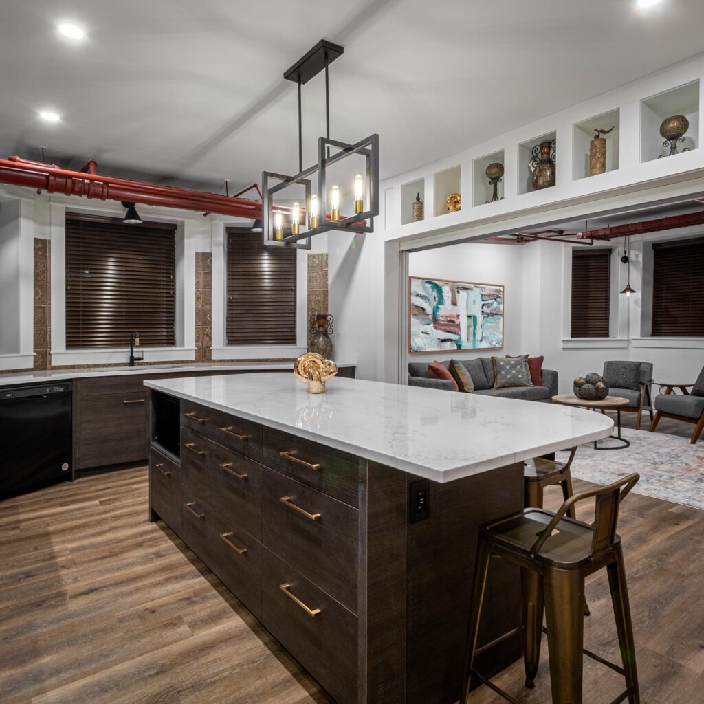 Kitchen island pendant light installation by North Star Electric in Winnipeg, Manitoba
